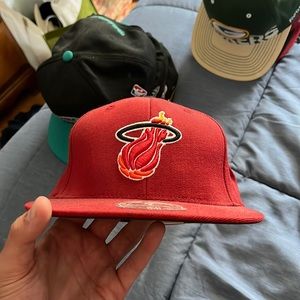 Miami heat fitted hat